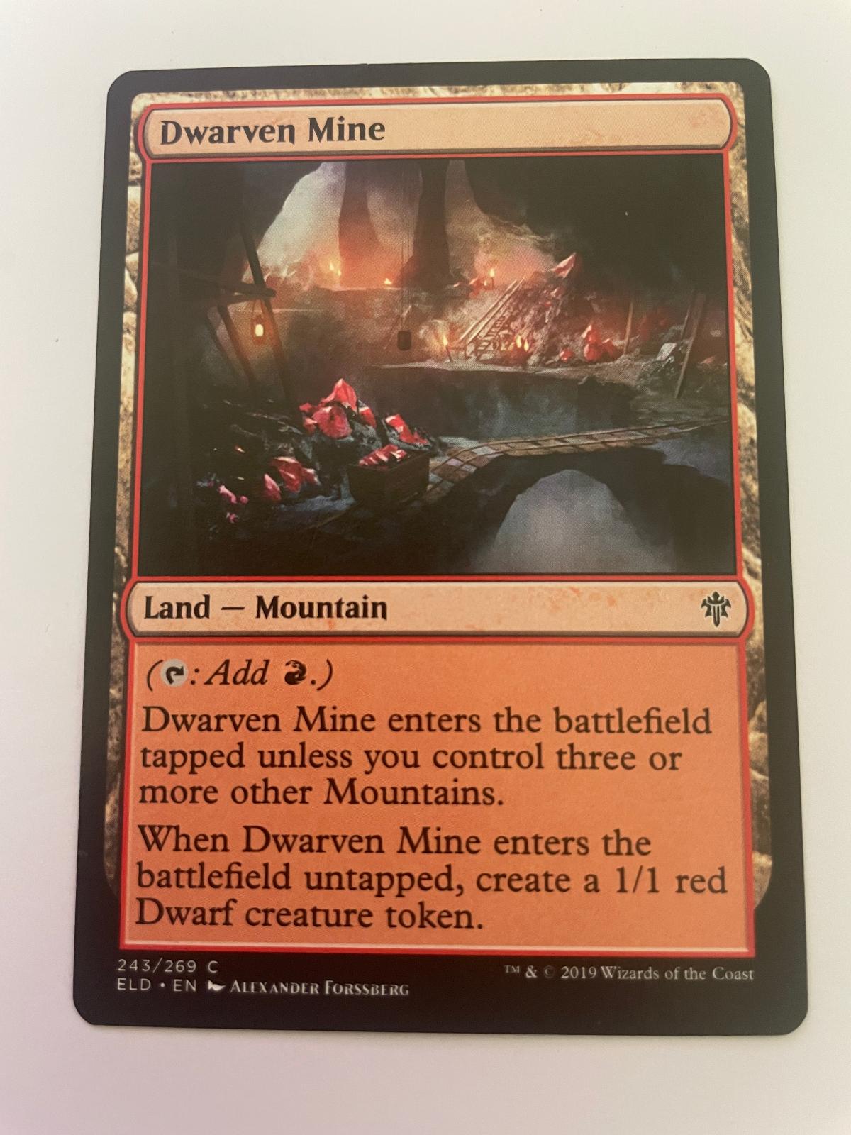 Dwarven Mine 243 Common Throne of Eldraine Magic: The Gathering Near Mint