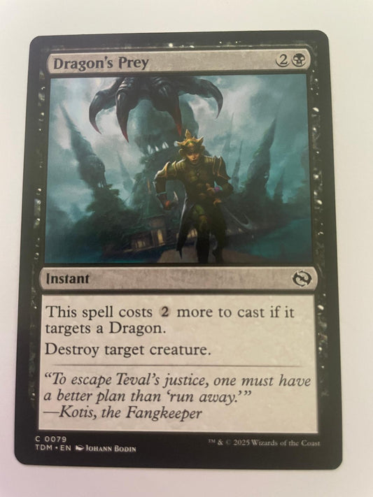 Dragon's Prey 79 Common Tarkir: Dragonstorm Magic: The Gathering Near Mint
