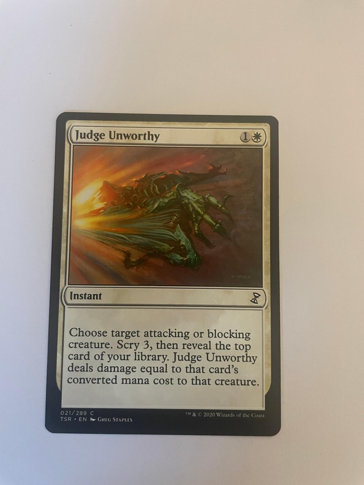 Judge Unworthy 21 Time Spiral: Remastered TSR NM