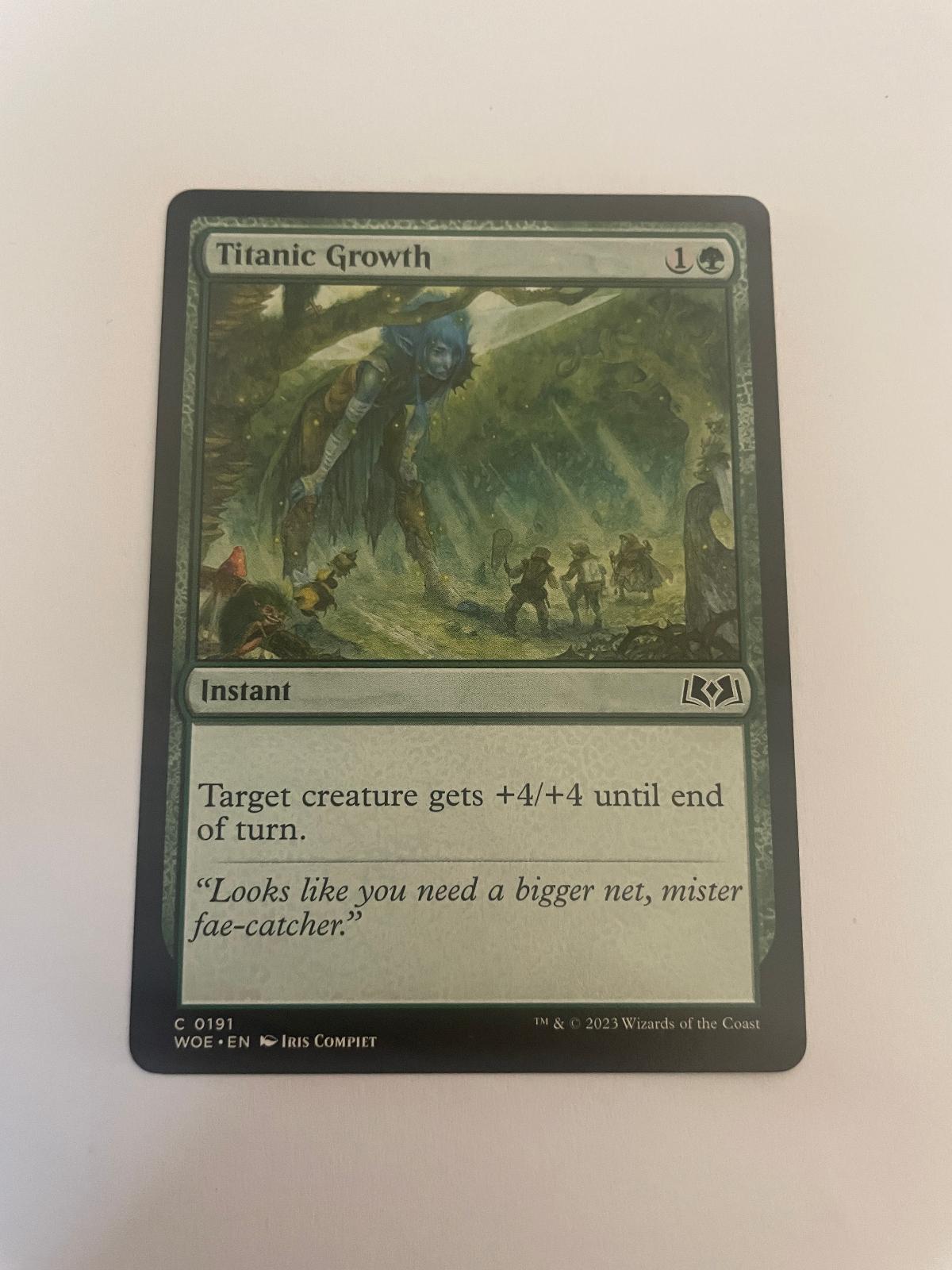 Titanic Growth 191 Wilds of Eldraine WOE NM