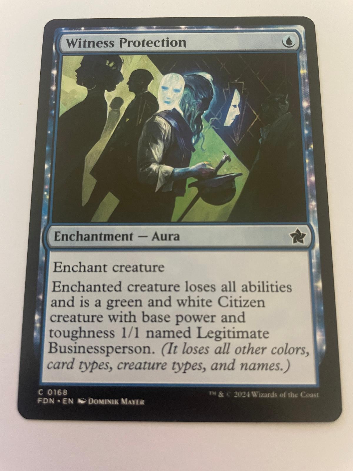 Witness Protection 168 Common Foundations Magic: The Gathering Near Mint