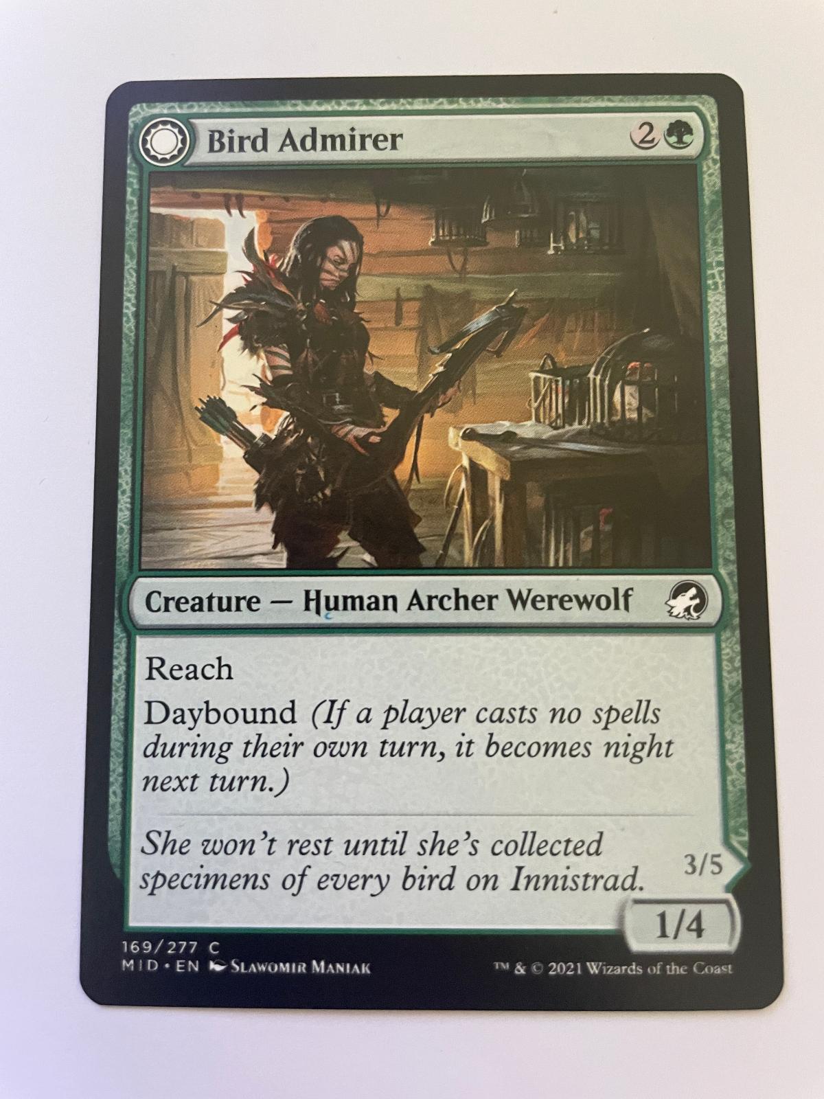 Bird Admirer 169 Common Innistrad: Midnight Hunt Magic: The Gathering Near Mint