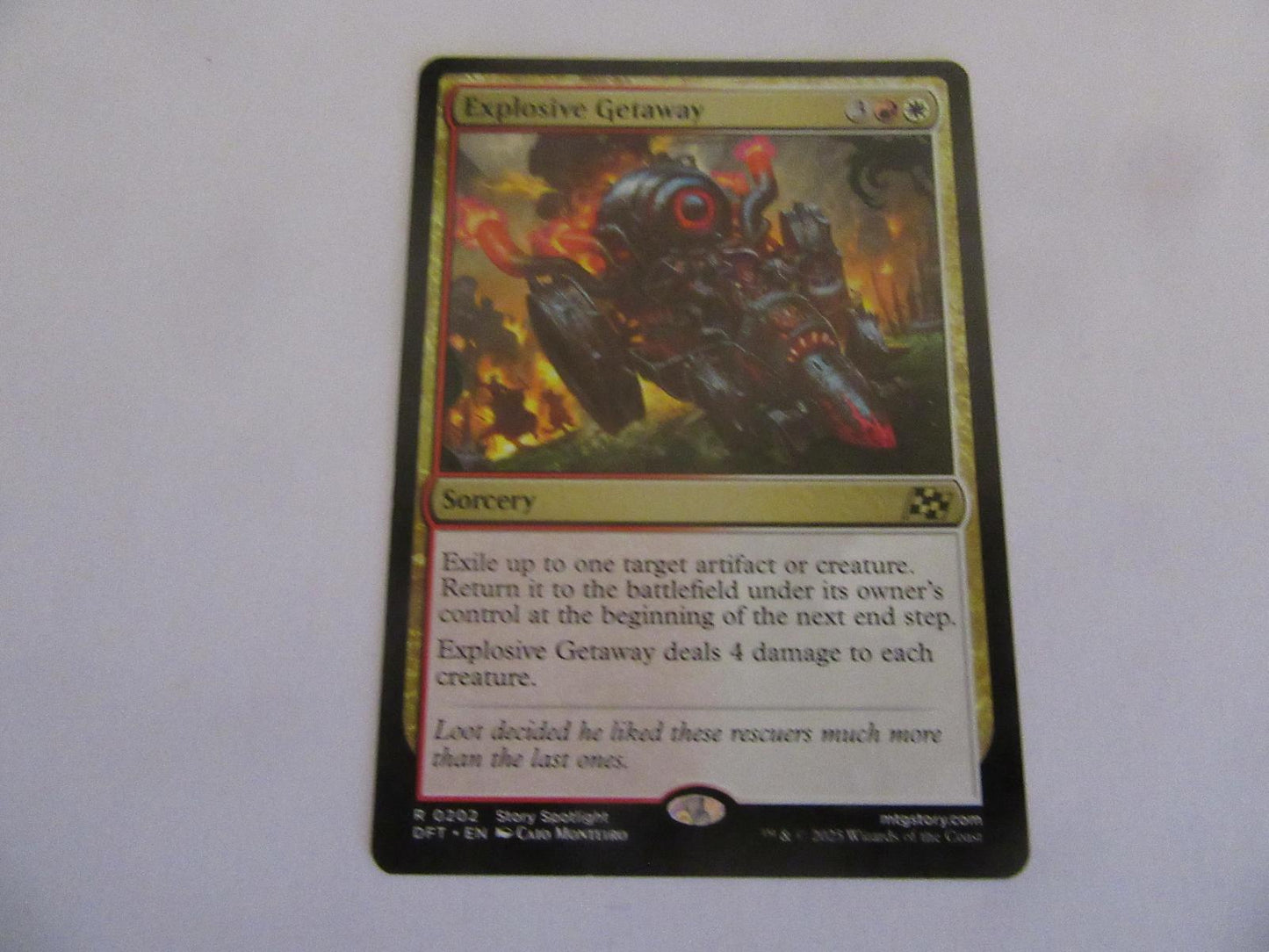 Explosive Getaway 202 Prerelease Cards NM