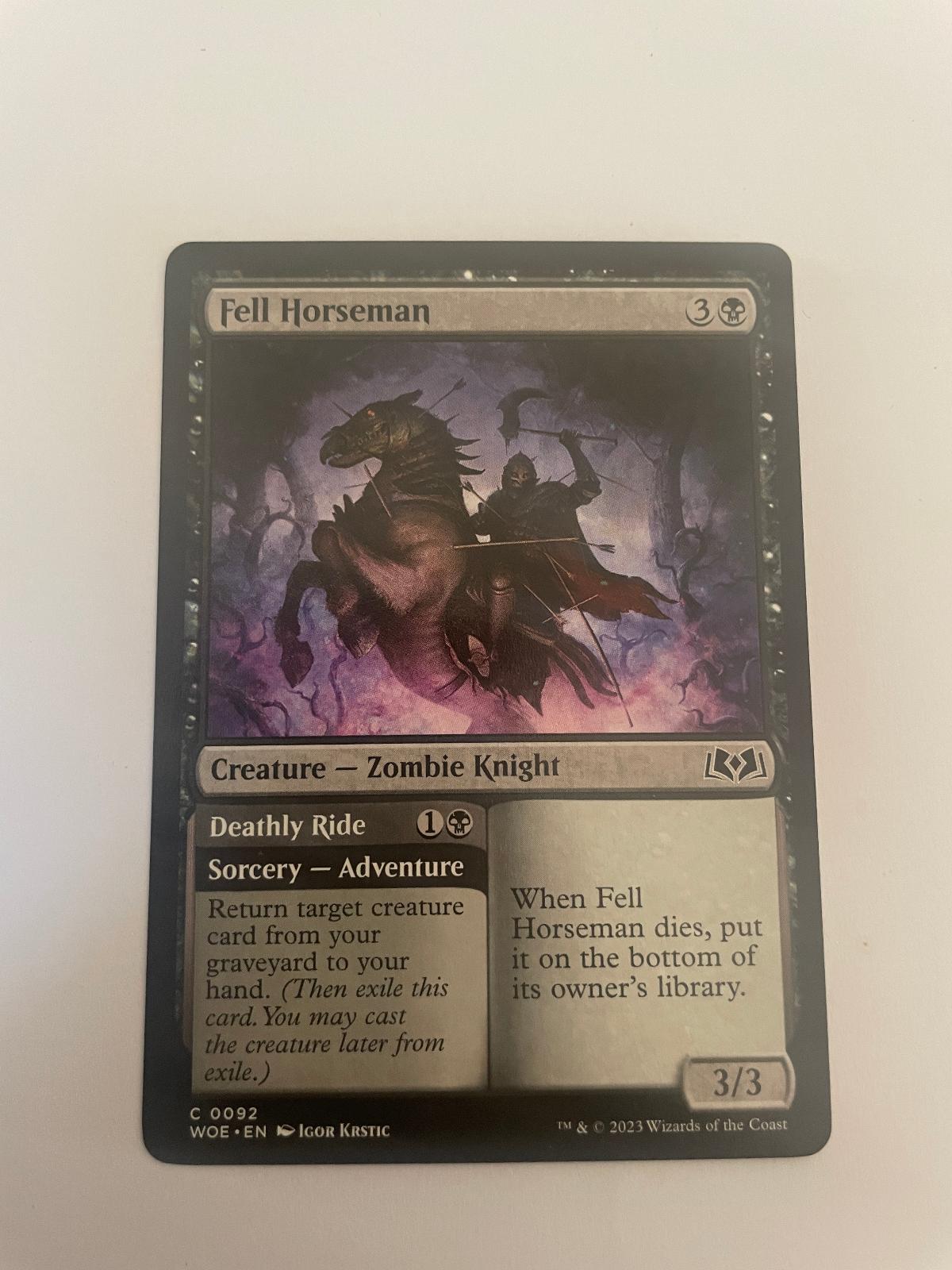 Fell Horseman 92 Wilds of Eldraine WOE NM