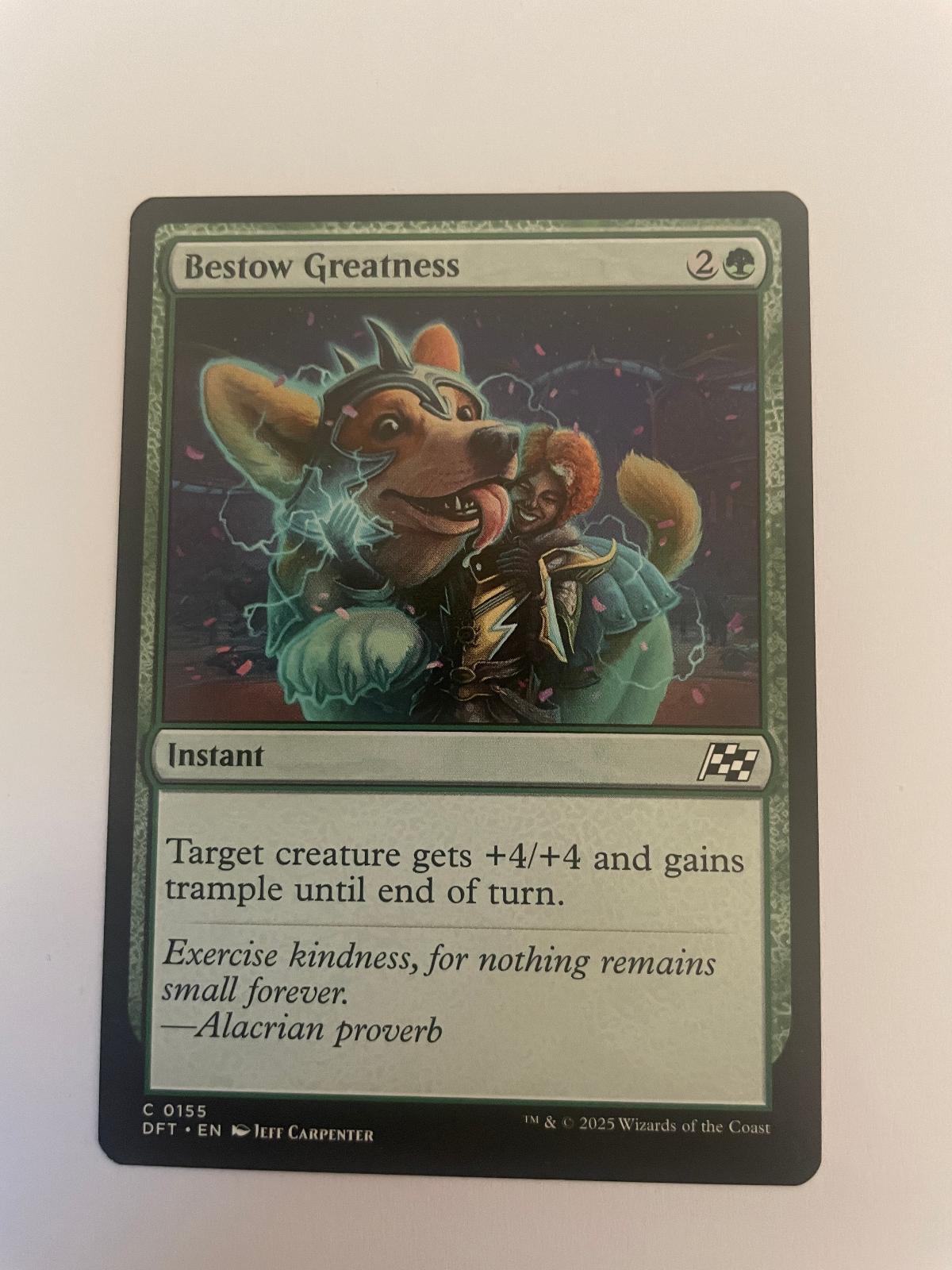 Bestow Greatness 155 Aetherdrift DFT NM