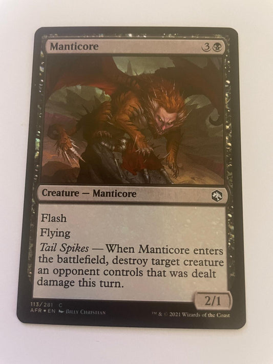 Manticore 113 Common Adventures in the Forgotten Realms Magic: The Gathering NM
