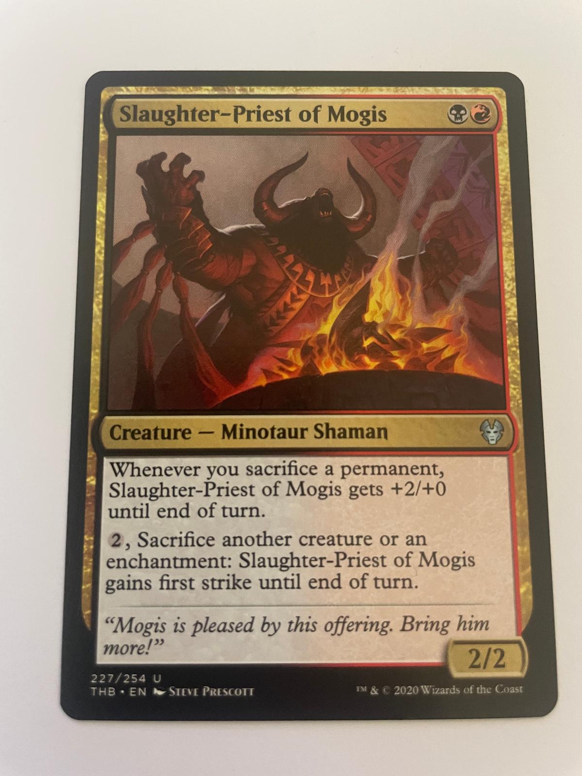 Slaughter-Priest of Mogis 227 Theros Beyond Death Magic: The Gathering NM