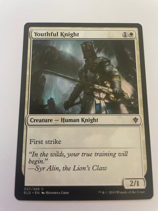 Youthful Knight 37 Common Throne of Eldraine Magic: The Gathering Near Mint