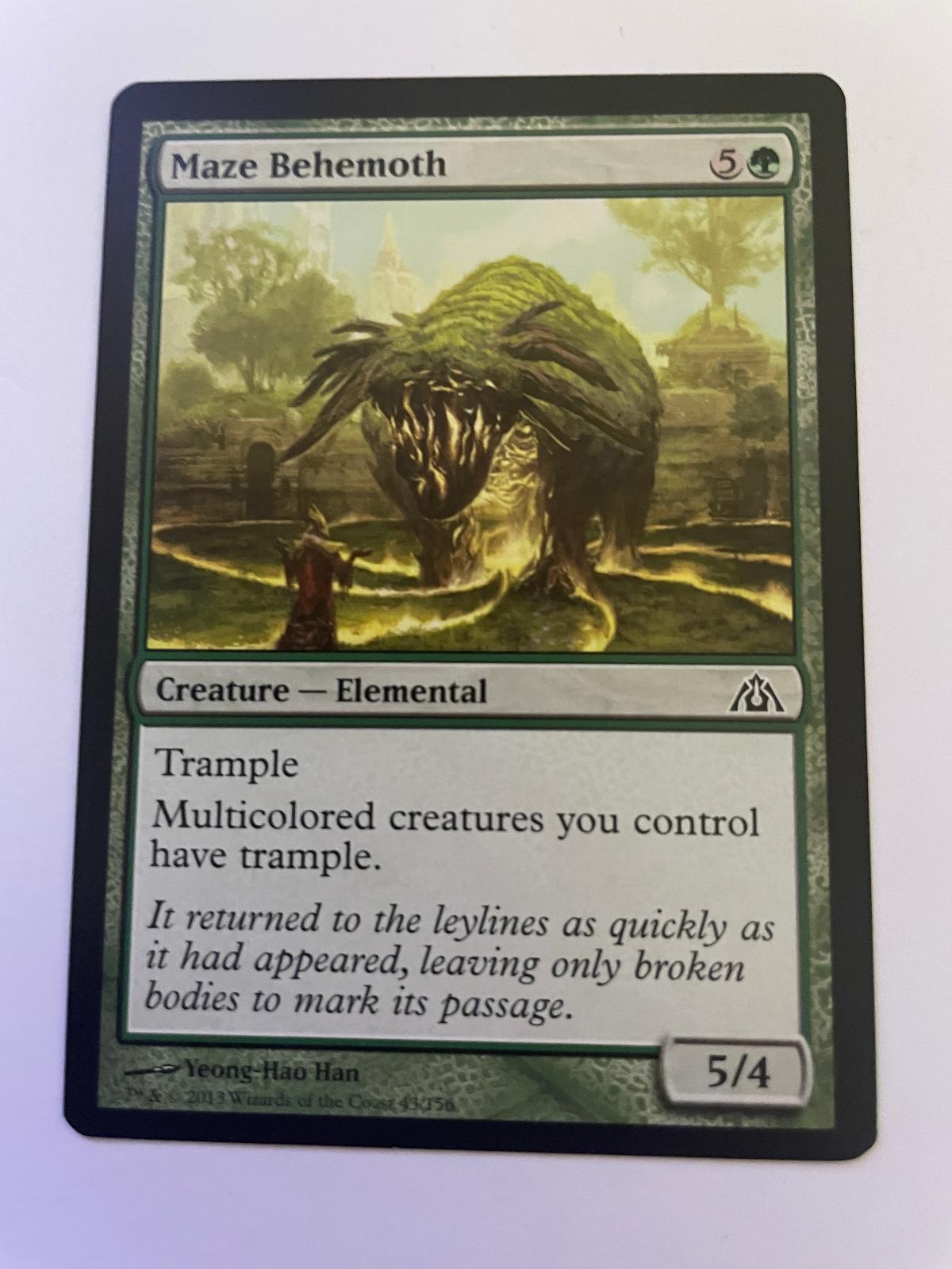 Maze Behemoth 43 Common Dragon's Maze Magic: The Gathering Near Mint