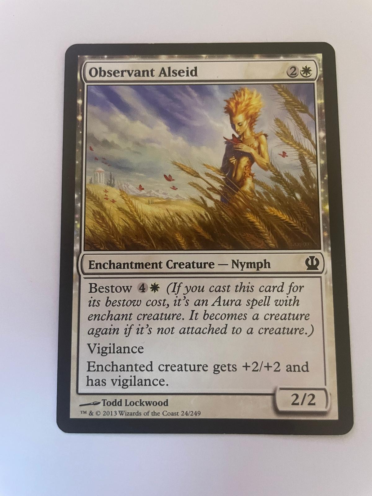 Observant Alseid 24 Common Theros Magic: The Gathering Near Mint
