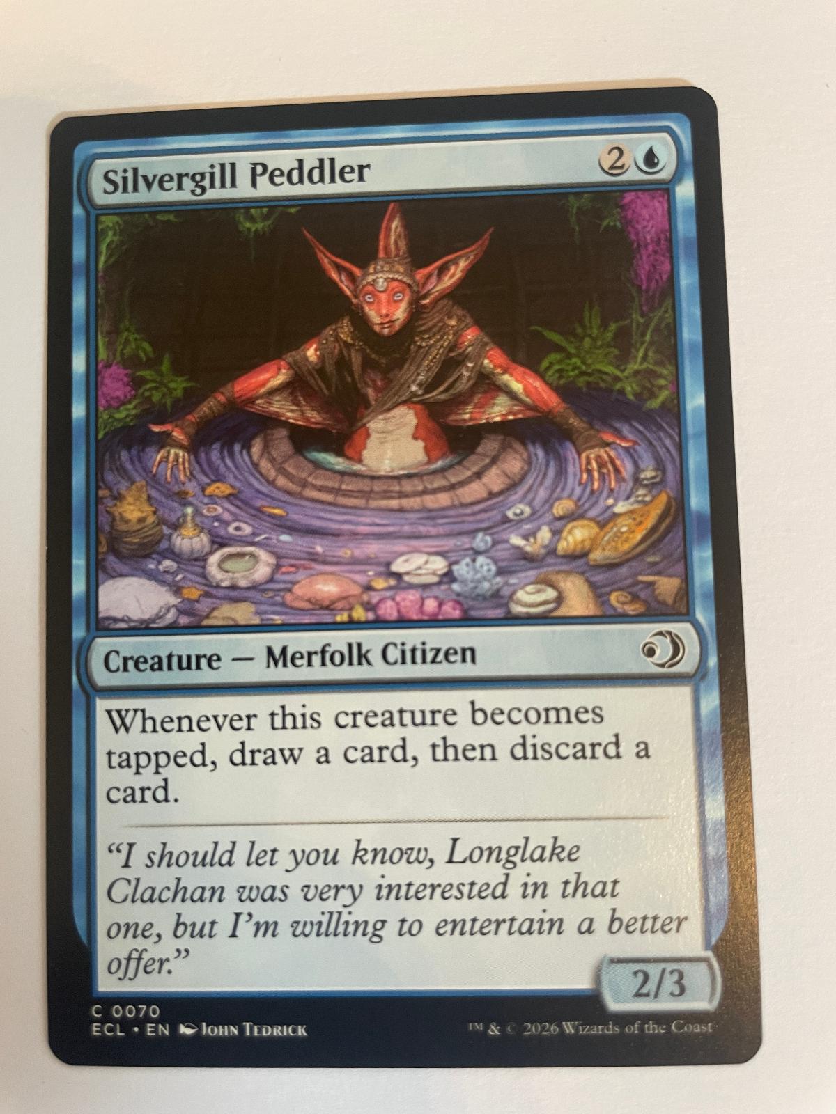 Silvergill Peddler 70 Lorwyn Eclipsed ECL NM