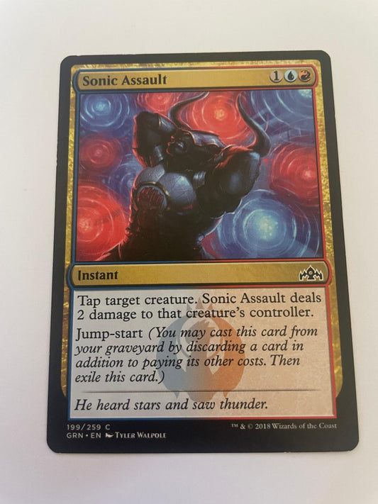 Sonic Assault 199 Common Guilds of Ravnica Magic: The Gathering Near Mint