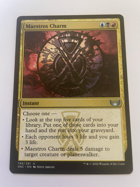 Maestros Charm 199 Uncommon Streets of New Capenna Magic: The Gathering NM