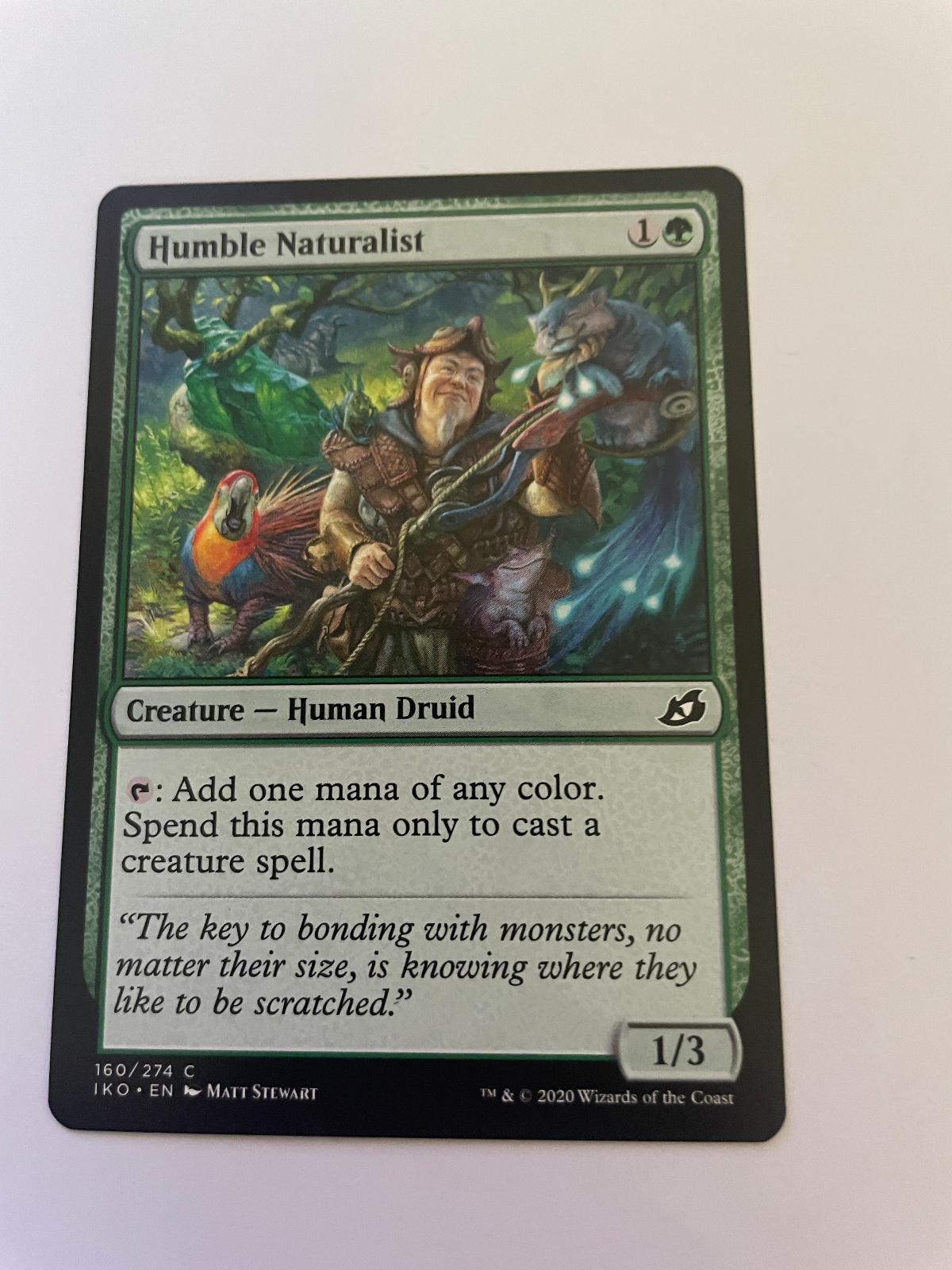 Humble Naturalist 160 Common Ikoria: Lair of Behemoths Magic: The Gathering NM