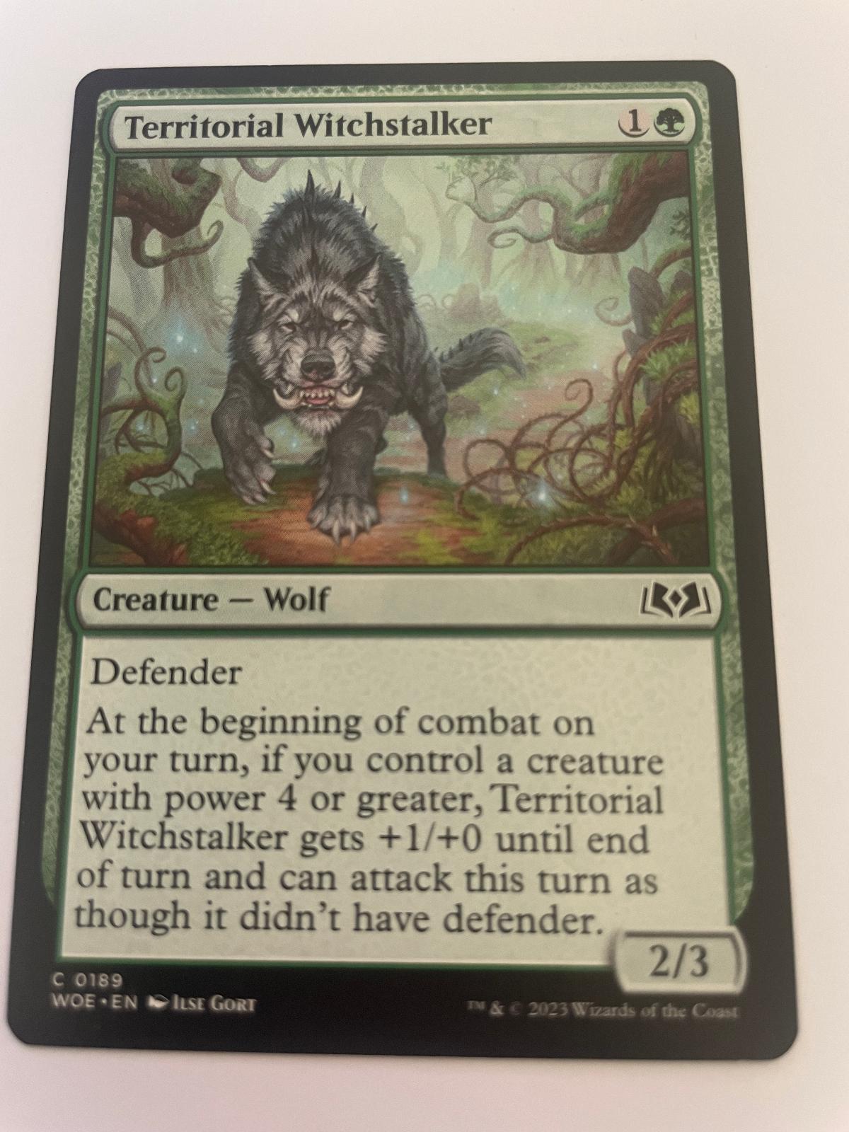 Territorial Witchstalker 189 Common Wilds of Eldraine Magic: The Gathering NM