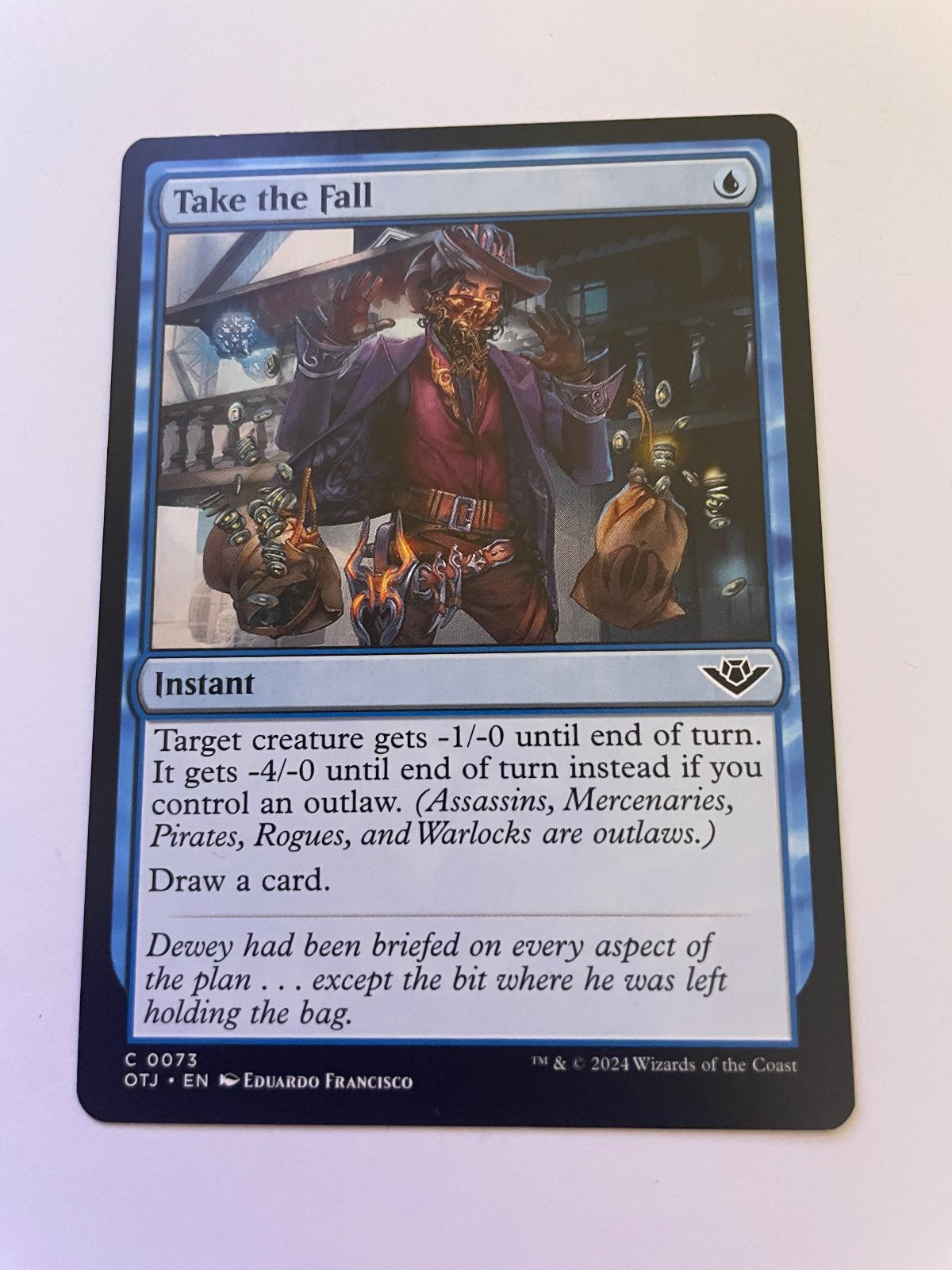 Take the Fall 73 Common Outlaws of Thunder Junction Magic: The Gathering NM