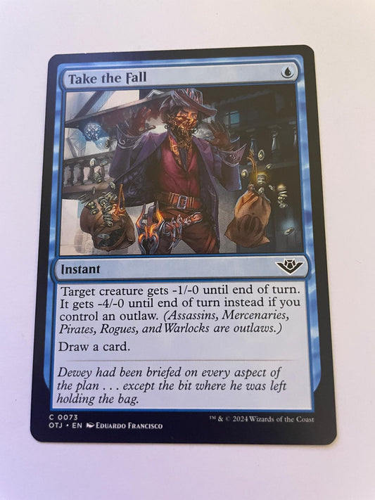 Take the Fall 73 Common Outlaws of Thunder Junction Magic: The Gathering NM