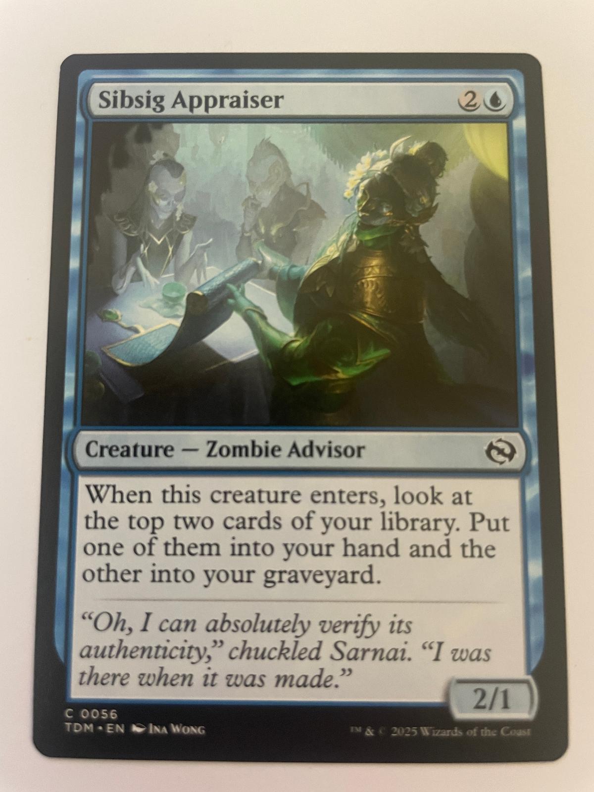 Sibsig Appraiser 56 Common Tarkir: Dragonstorm Magic: The Gathering Near Mint