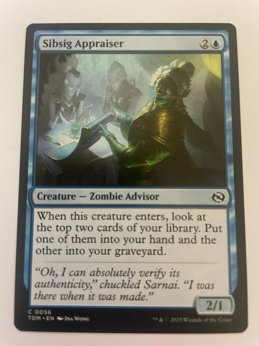 Sibsig Appraiser 56 Common Tarkir: Dragonstorm Magic: The Gathering Near Mint