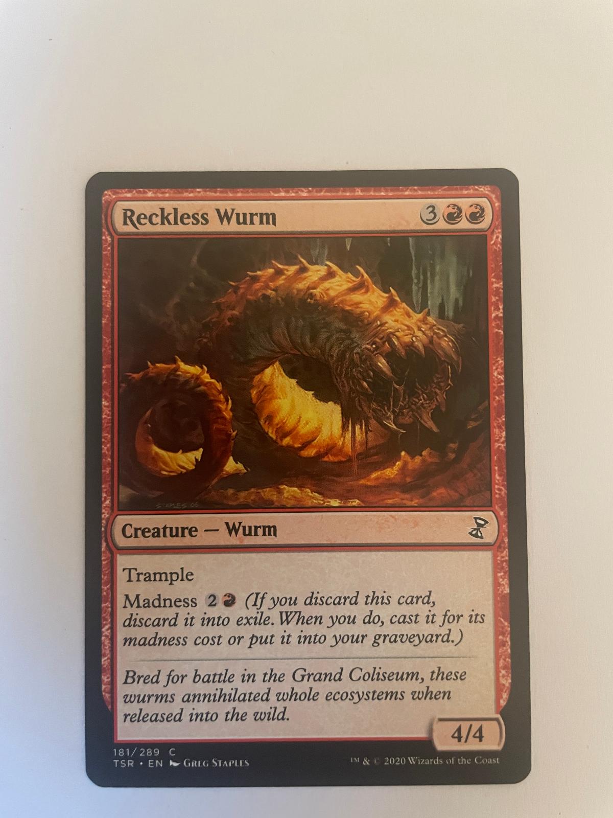 Reckless Wurm 181 Time Spiral: Remastered TSR NM
