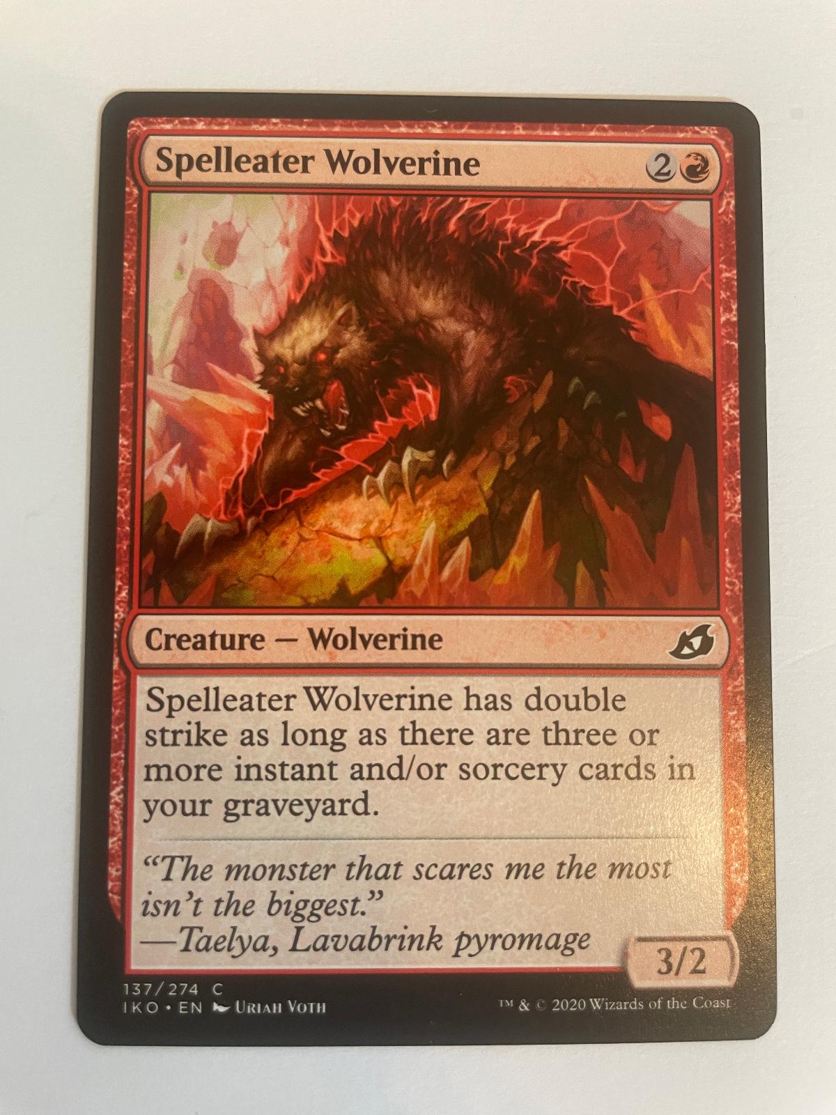 Spelleater Wolverine 137 Ikoria: Lair of Behemoths NM