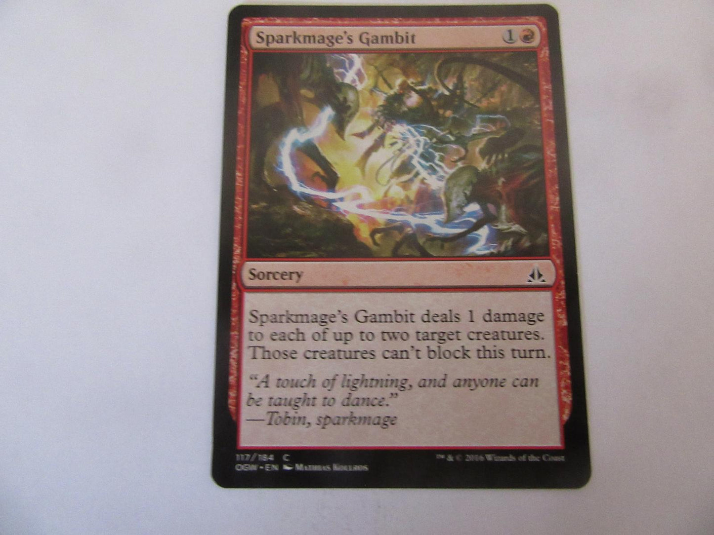 Sparkmage's Gambit 117 Oath of the Gatewatch NM