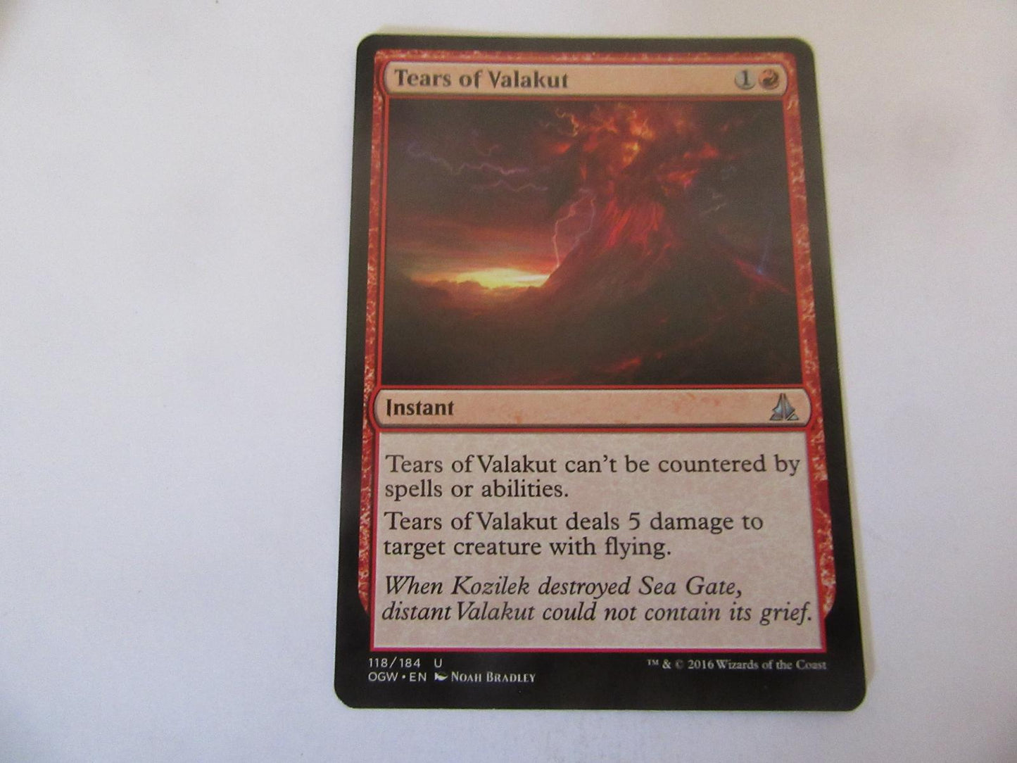 Tears of Valakut 118 Oath of the Gatewatch NM