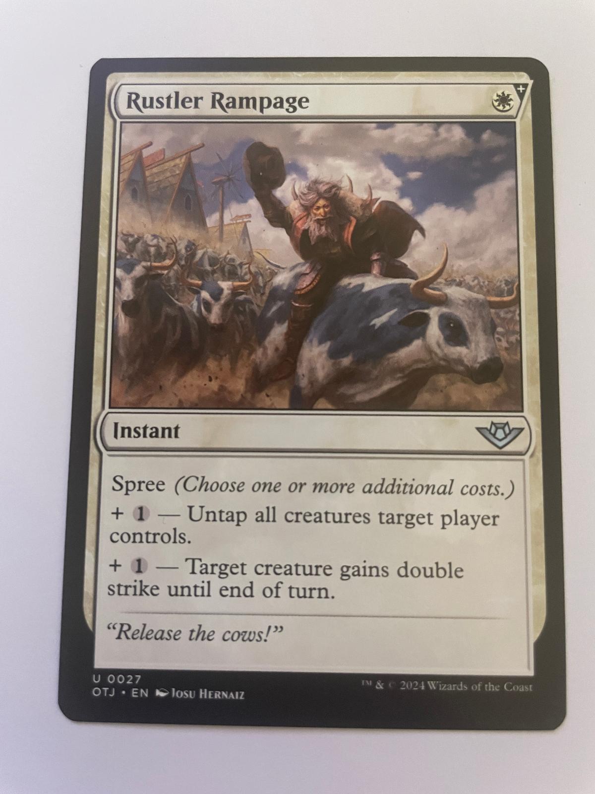 Rustler Rampage 27 Uncommon Outlaws of Thunder Junction Magic: The Gathering NM