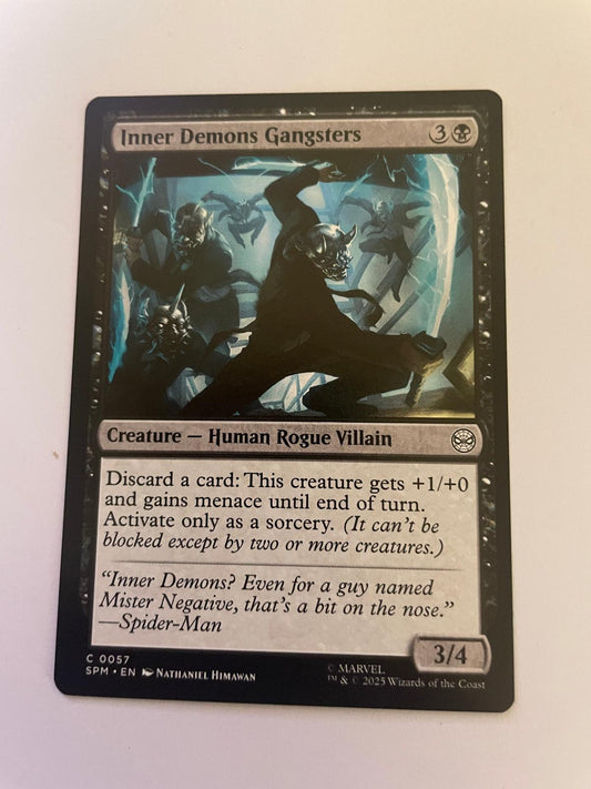 Inner Demons Gangsters 57 Common Marvel's Spider-Man Magic: The Gathering NM