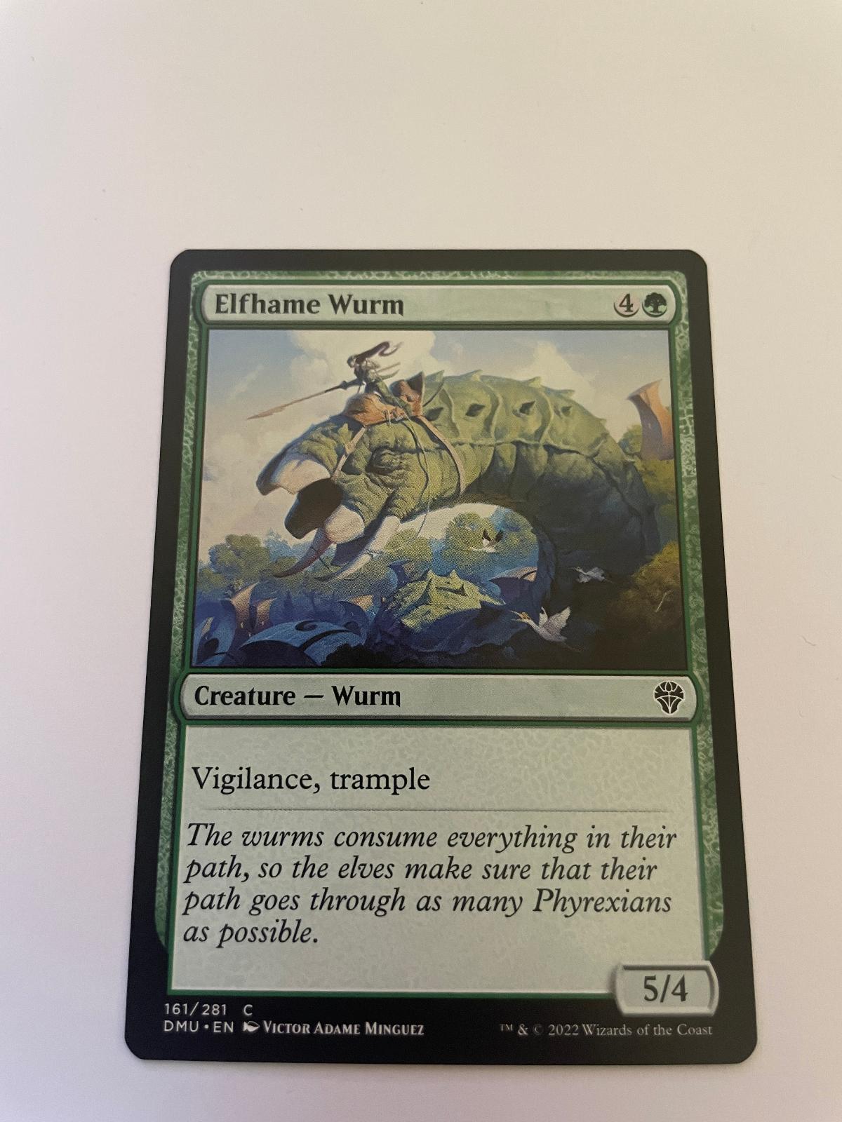 Elfhame Wurm 161 Common Dominaria United Magic: The Gathering Near Mint