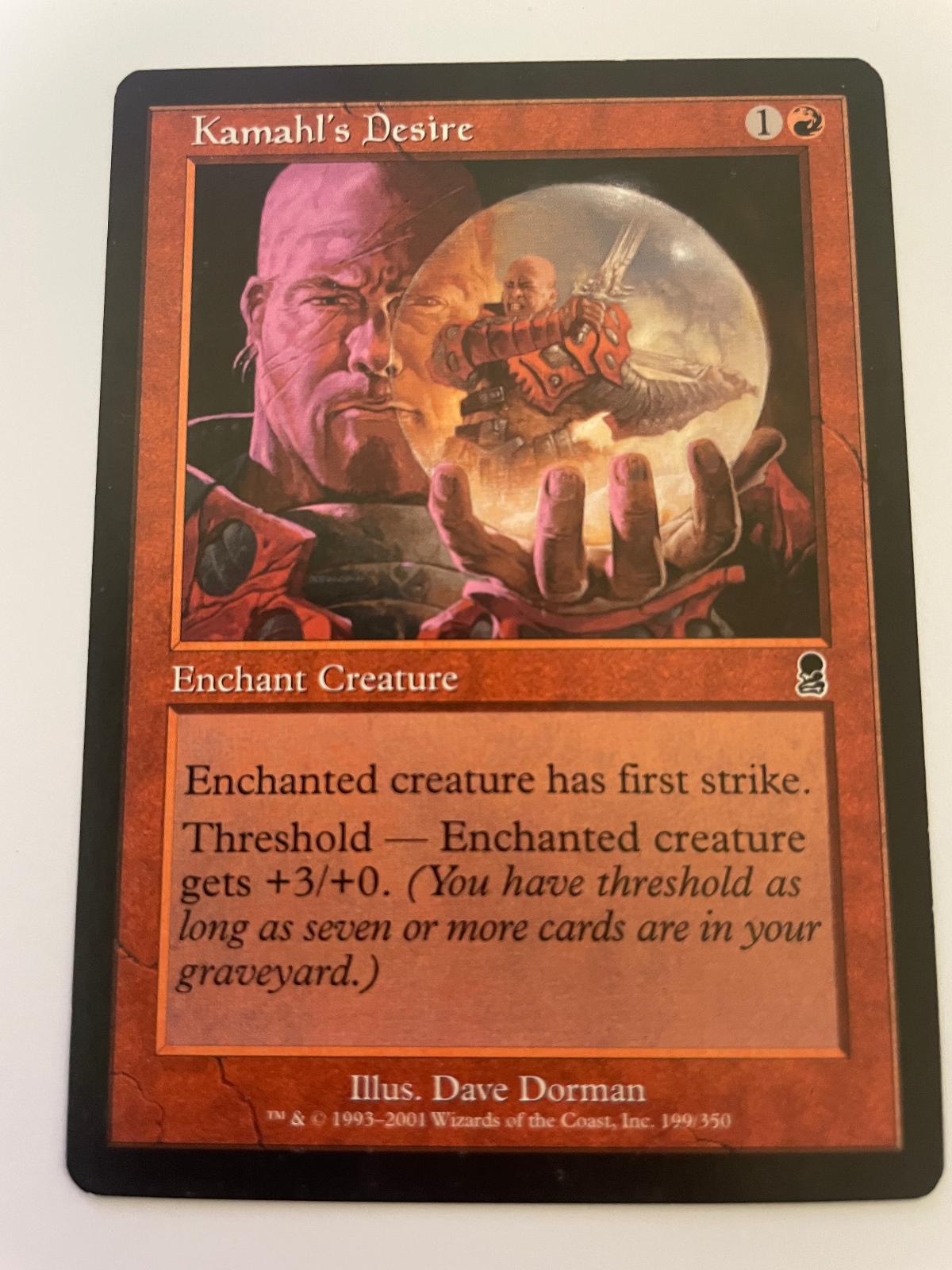Kamahl's Desire 199 Common Odyssey Magic: The Gathering Near Mint