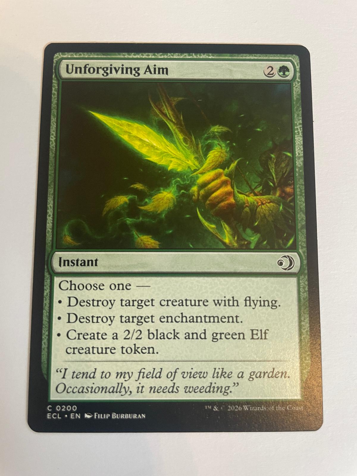Unforgiving Aim 200 Lorwyn Eclipsed ECL NM
