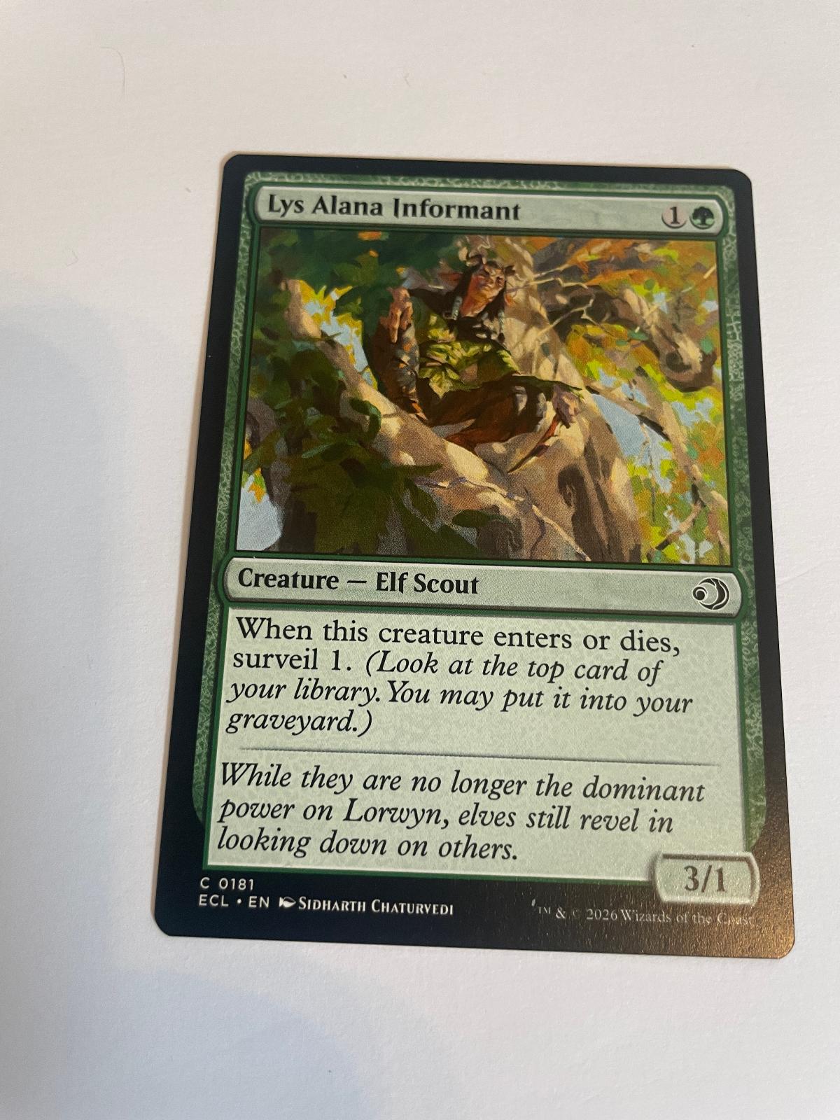 Lys Alana Informant 181 Lorwyn Eclipsed ECL NM