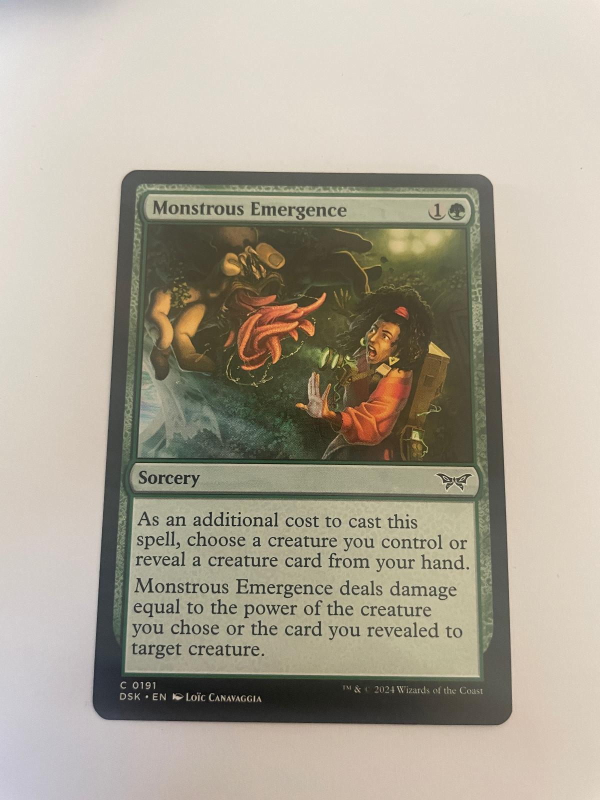 Monstrous Emergence 191 Duskmourn: House of Horror DSK NM