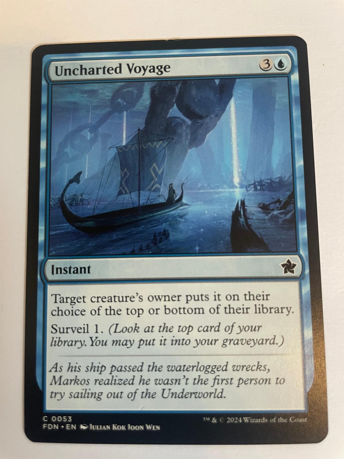 Uncharted Voyage 53 Foundations FDN NM