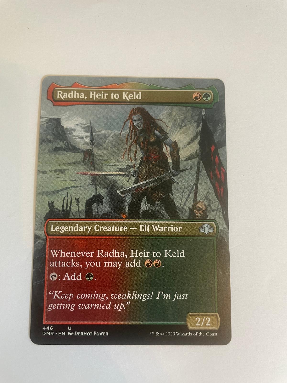 Radha, Heir to Keld (Borderless) 446 Dominaria Remastered NM