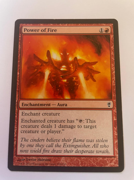 Power of Fire 150 Common Conspiracy Magic: The Gathering Near Mint