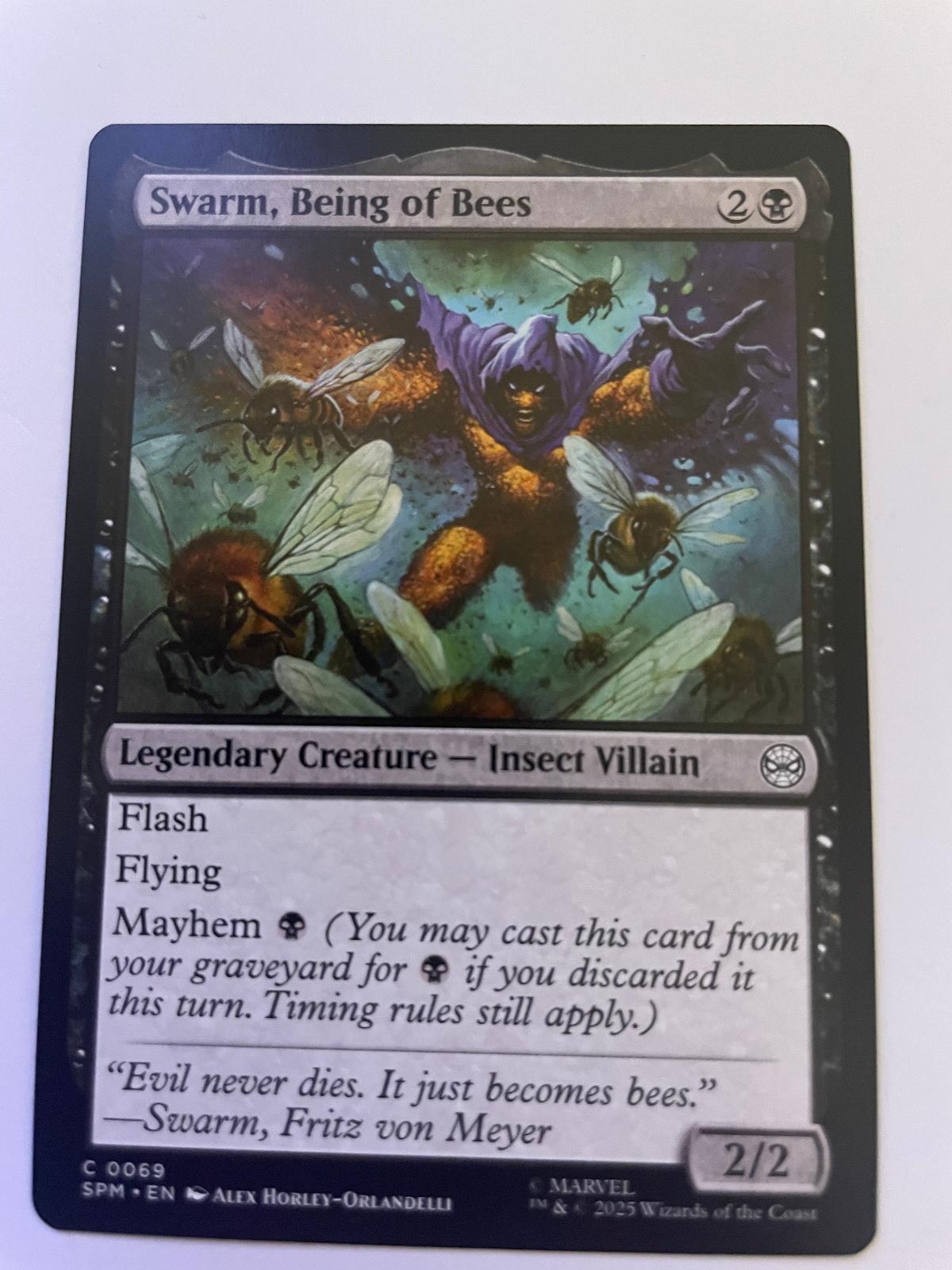 Swarm, Being of Bees 69 Common Marvel's Spider-Man Magic: The Gathering NM