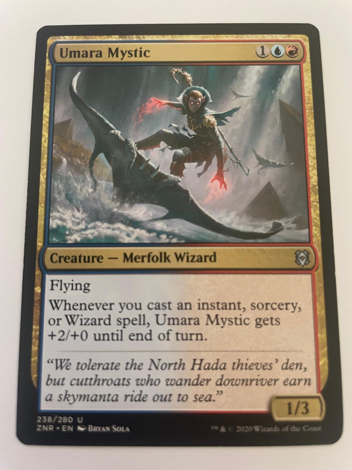 Umara Mystic 238 Uncommon Zendikar Rising Magic: The Gathering Near Mint