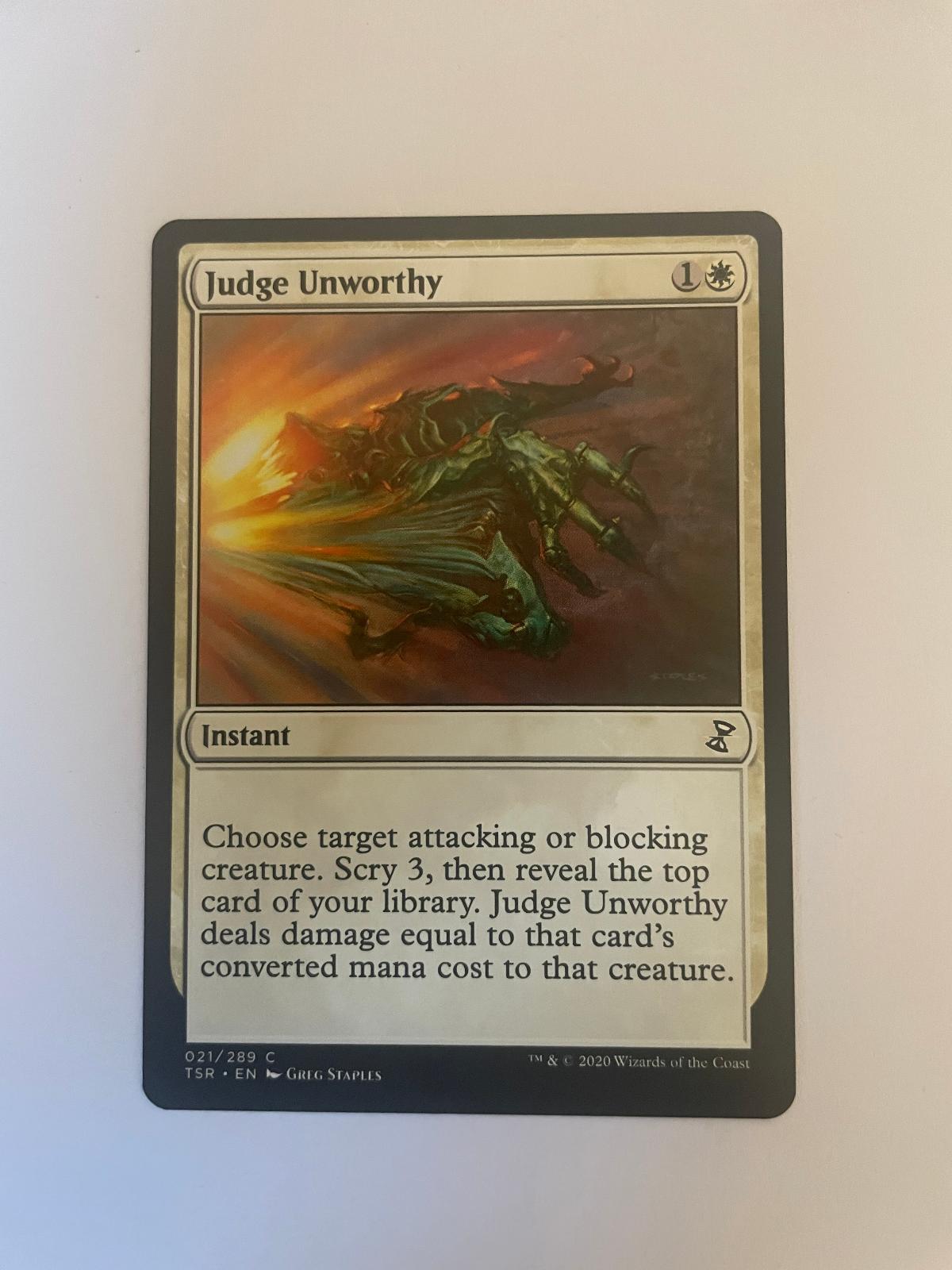 Judge Unworthy 21 Time Spiral: Remastered TSR NM