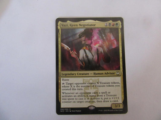 Vazi, Keen Negotiator 92 Commander: Streets of New Capenna NM
