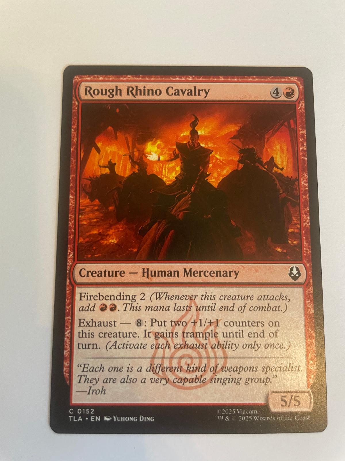 Rough Rhino Cavalry 152 Avatar: The Last Airbender NM