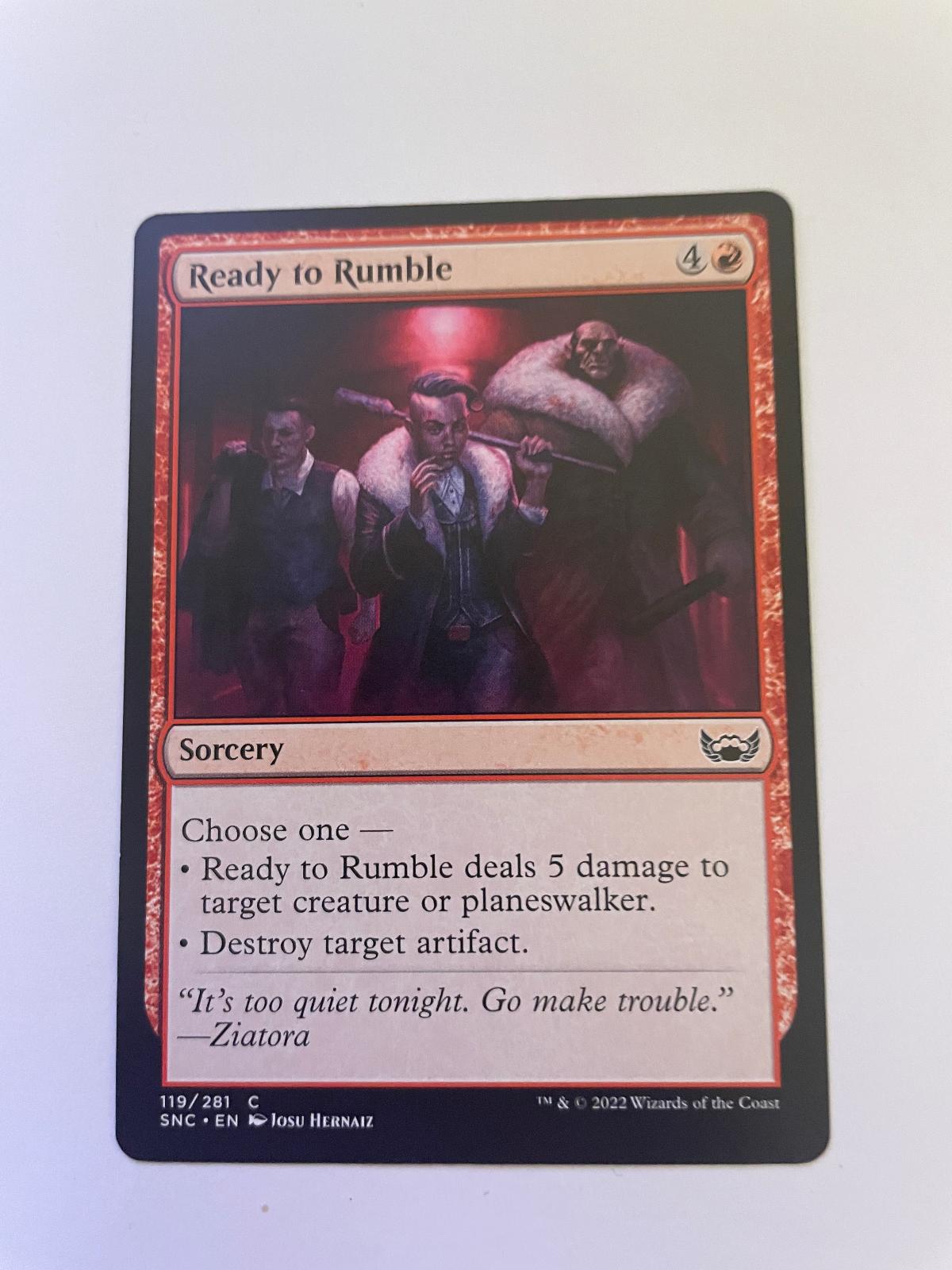 Ready to Rumble 119 Common Streets of New Capenna Magic: The Gathering Near Mint