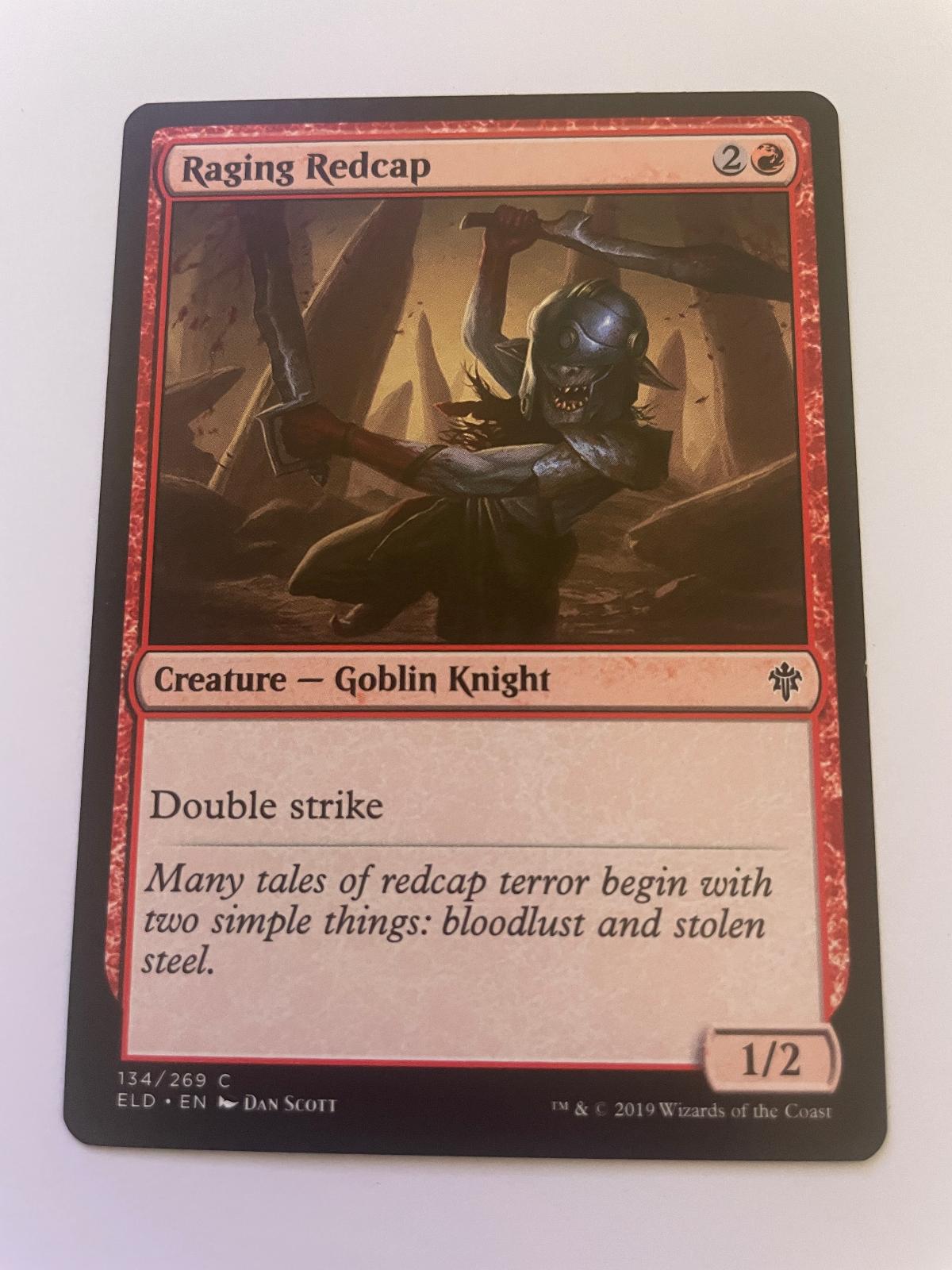Raging Redcap 134 Common Throne of Eldraine Magic: The Gathering Near Mint