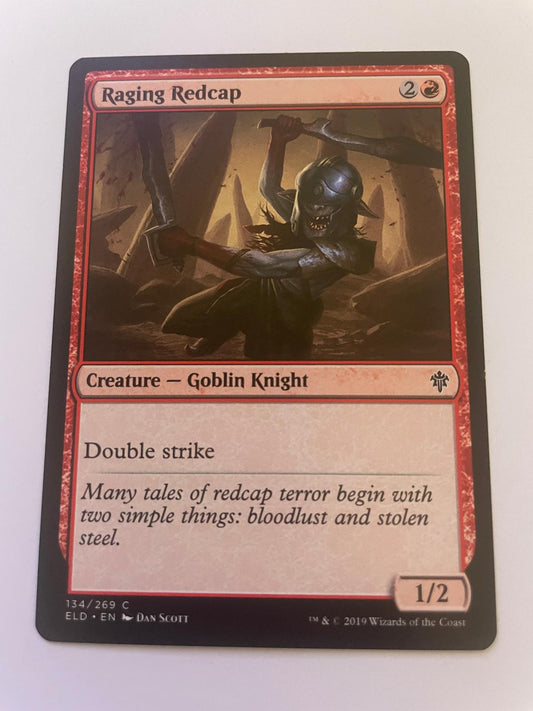 Raging Redcap 134 Common Throne of Eldraine Magic: The Gathering Near Mint