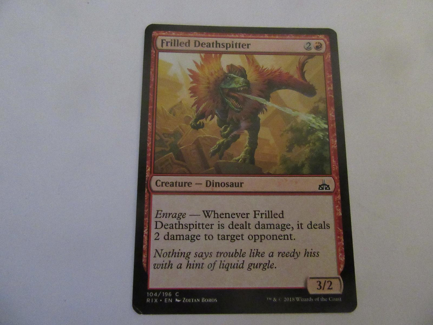 Frilled Deathspitter 104 Rivals of Ixalan NM