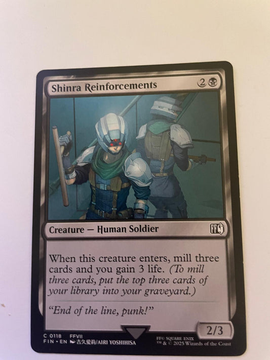 Shinra Reinforcements 118 Common FINAL FANTASY Magic: The Gathering Near Mint