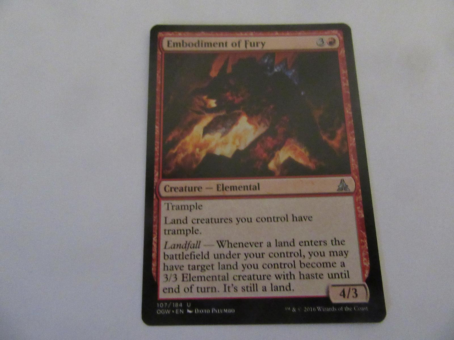 Embodiment of Fury 107 Oath of the Gatewatch NM