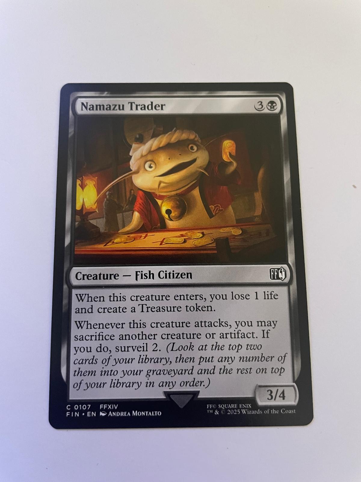 Namazu Trader 107 Common FINAL FANTASY Magic: The Gathering Near Mint