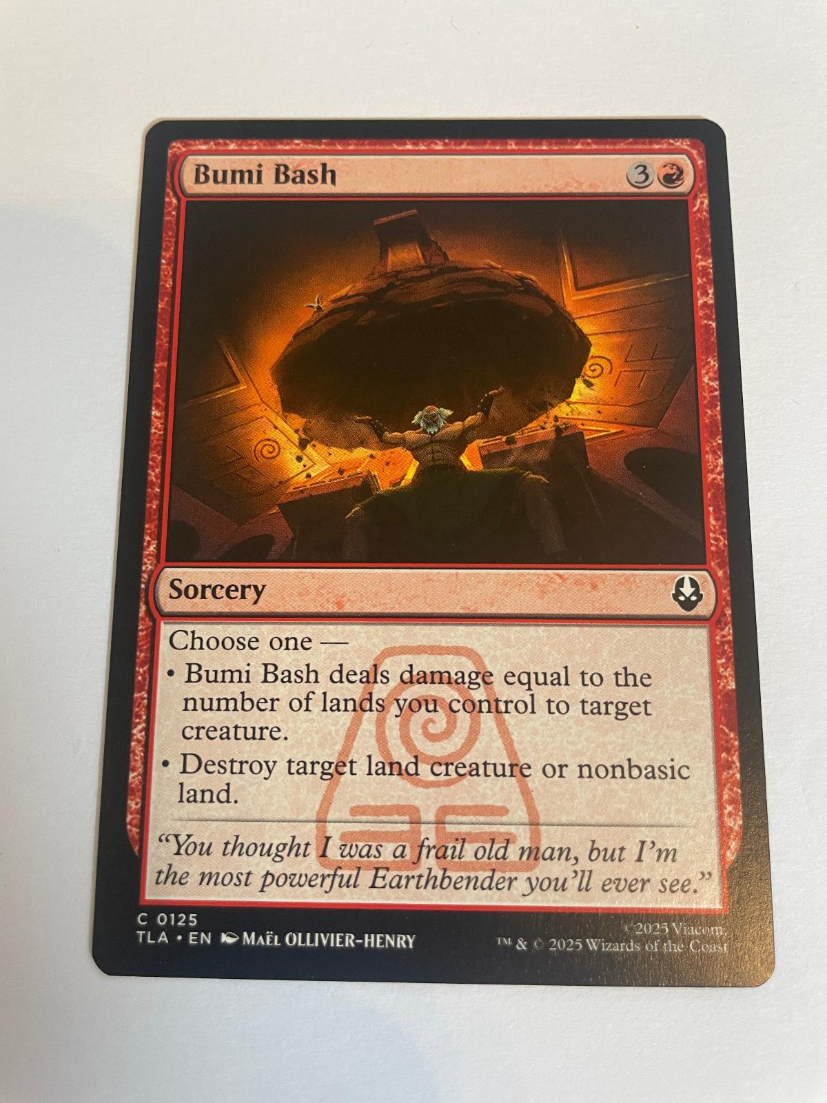 Bumi Bash 125 Avatar: The Last Airbender NM